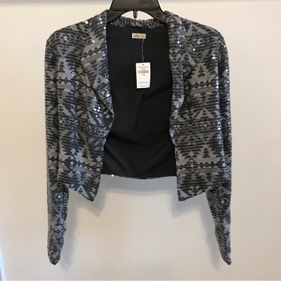 Hollister sequin blazer in gray - Picture 1 of 5